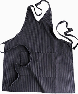v neck bib apron