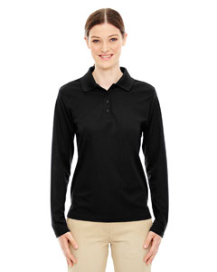black polo shirt womens long sleeve