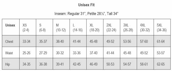 Dickies Coveralls Size Chart